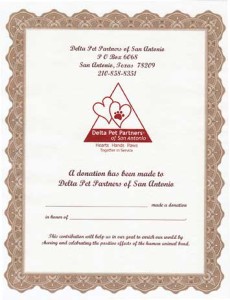 Memorial certificate